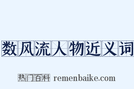 数风流人物近义词是什么意思的图片